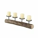 Boltze Kerzenständer Tempe (Kerzenhalter für 4 Kerzen, stilvolles Design, Dekoration Esstisch / Kommode, edles Design, ohne Kerzen, Weihnachtsdekoration / Adventskranz) 4221300