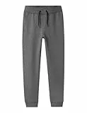 NAME IT Jungen Jogger Nkmsweat Pant Bru Noos, Dark Grey Melange, 134