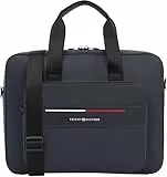 Tommy Hilfiger Herren Laptoptasche Foundation mit Außentasche, Blau (Space Blue), Einheitsgröße