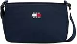 Tommy Jeans Damen Schultertasche Daily mit Reißverschluss, Blau (Dark Night Navy), Einheitsgröße