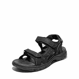 DREAM PAIRS Sandalen Klettverschluss Damen Trekkingsandalen Wandersandalen Rutschfester Gummisohle,Size 39,Schwarz,SDSA2401W