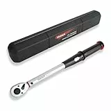Hairich Drehmomentschlüssel Auto 1/2 Zoll, 40–210 Nm, ±3% Genauigkeit – Präziser Torque Wrench mit Sichtfenster für Auto- & Motorrad-Reifenwechsel