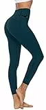 Persit Sporthose Damen, Sport Leggins für Damen Yoga Leggings Yogahose Sportleggins Dunkelgrün-Size 40 (Herstellergröße: M)