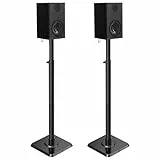 Mounting Dream Lautsprecherständer, höhenverstellbar, für Satelliten- und kleine Bücherregal-Lautsprecher, 2 Stück, Bodenständerhalterung für Bose Polk JBL Sony Yamaha und andere – 5 kg Kapazität