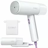 CLEVAST Dampfglätter - Tragbarer faltbarer Reisesteamer mit 1000W & 150ml Tank, 30S Sekunden Schnellaufheizung, inklusive Bürste als Faltenentferner für Zuhause und unterwegs (23.6 * 7.4 * 7.9 cm)