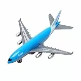 VOSSOT Airbus A380 Flugzeug Spielzeug – Mini Metall Flugzeug Modell mit Rückziehfunktion, Airplane Modelle, Perfekt als Flughafen Spielzeug und Geschenk (14 cm Länge)