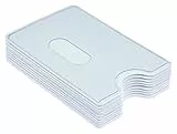 orgaexpert 6X EC Kartenhülle Stabil NEU Kreditkartenhüllen, Scheckkartenbox, Schutzhülle (Weiß - transparent)