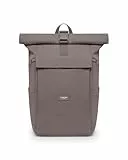 LARKSON Rucksack Damen & Herren Braun - No 4 Large - Rolltop Backpack 21 L mit 16 Zoll Laptopfach Uni, Arbeit & Fahrrad - Großer Reiserucksack mit Trolley Strap