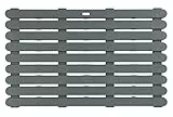 WENKO Badematte Mod. Indoor & Outdoor Grau, 50 x 80 cm mit rutschhemmender Struktur Grau