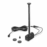 esotec Solar Einzelpumpe Fountain 160 230 LED, 6-9V/DC Ersatzpumpe, Sprinklerset, universell einsetzbare Teichpumpe, Ersatzteilpumpe, Zubehörpumpe, außen, Wasserspiel, IP68 101988