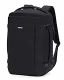 ECOHUB Ryanair Handgepäck 40x20x25 Rucksack, 20L Reiserucksack für Flugzeug, 14-Zoll Laptop Rucksack mit Tiefe, PET-Recycelte Wasserdichter Backpack für Herren & Damen, Patent Anhängig(Schwarz)