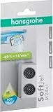 hansgrohe wassersparender Luftsprudler Wasserhahn, mit Durchflussbegrenzer 5 l/min, 2 Stück, M24x1, Strahlregler, Perlator für Wasserhähne, 13182000