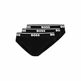 BOSS Herren 3er-Pack Klassische Stretch-Slips mit Normaler Passform Slip, Schwarz, Large