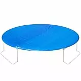 Ultrasport Trampolinabdeckung, passgenau für Trampolin Größe 305 cm, einfach zu mit sicherer konstruktion, UV und witterungsbeständig, robust, wasserdicht und stabil, starke PVC Folie, Farbe: Blau
