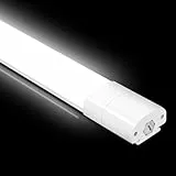 LED Feuchtraumleuchte 90CM, Deckenleuchte LED Röhre 30W 3300LM, IP65 Kellerleuchte, Wasserfest Feuchtraumlampe Wannenleuchte für Keller Werkstatt Garage Küche Bad Büro, Neutralweiß, 4000K