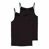 NAME IT Mädchen Nkfstrap Top 2p Noos Unterhose, Schwarz, 122 EU