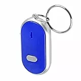 Akozon Schlüsselfinder mit Stimme, Keyfinder, Sprachsteuerung Anti-Verlust-Gerät Pfeifen-Finder, Schlüsselbund für Geldbörse, Auto, Haustier, Tasche, Koffer (Blau)