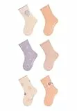 Sterntaler Socken 6er Pack Muscheln - Baby und Kindersocken - modische Farben, Muster und Designs - hoher Baumwollanteil - optimale Passform - Vorteilspack Mädchen Strümpfe- zartrosa, Größe 30