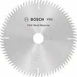 Bosch 1x PRO Multi Material Kreissägeblatt (für Aluminium, Kunststoff, Ø mm, Professional Zubehör kabelgebundene Kapp- und Gehrungssäge)