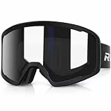 RIOROO Skibrille Herren Damen und Erwachsene,Snowboardbrille OTG 100% UV-Schutz Skibrille für brillentrager,Schneebrille Anti-Nebel Ski Goggles