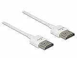 DELOCK Kabel High Speed HDMI mit Ethernet - HDMI-A Stecker  HDMI-A Stecker 3D 4K Slim 0,25 m weiß