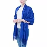 vimate Pashmina Schals und Tücher für Damen, Königsblau Pashmina Schals und Tücher für Damen (DE-Royal Blau)