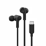 Belkin SoundForm kabelgebundener In-Ear-Kopfhörer mit USB‑C-Stecker, Headset mit Mikrofon; Kopfhörer mit kabel für iPhone 15, iPad , Samsung Galaxy, Android- & Geräte mit USB-C-Anschluss - Schwarz