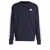 adidas Herren Essentials French Terry 3-Stripes Sweatshirt, Legend Ink, M