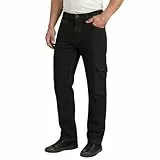 Lee Cooper Herren-Stretch-Jeans aus Denim mit mehreren Taschen, bequeme Arbeitskleidung, normale Passform, robuste Cargohose für Herren, lässige Arbeitskleidung, Zimmermannshose (Schwarz, 34W / 31L)