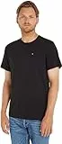 Tommy Jeans Herren T-Shirt Kurzarm TJM Original Slim Fit, Schwarz (Tommy Black), XL
