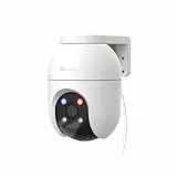 EZVIZ 4K PTZ Überwachungskamera Aussen WLAN, 2,4GHz WLAN Kamera Outdoor, Auto-Tracking, Personen-/Fahrzeugerkennung, Zwei-Wege-Audio, Farbnachtsicht, Wetterfest, C8c 8MP