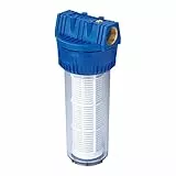 Metabo Filter für Hauswasserwerke 1 1/4' lang, mit waschbarem Filtereinsatz (628817000) Höhe: 310 mm, Durchmesser: 120 mm, Wasserdurchfluss: 6400 l/h