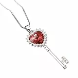 SKJUBLPG Halskette Ketten Schmuck Herren Frauen Anhänger Necklace Halsketten Für Damen Padparadscha