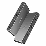 iVANKY Intel-zertifiziertes Thunderbolt 5 Dock, FusionDock Pro 3 Docking Station mit Dual 6K@60Hz für MacBook M1/M2/M3/M4 Pro/Max, Dual 8K@60Hz für Windows TB5, 180W Netzteil, 120 Gbit/s
