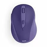 Hama Maus kabellos (optische Funkmaus ohne Klickgeräusch, ergonomisches Design, 6 Tasten, mit Browsertasten, 800/1200/1600 DPI, 2,4 GHz Technologie, ideal als Computermaus, Laptopmaus) blau