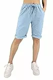 JOPHY & CO. Bermuda-Hose für Damen, einfarbig, (Artikelnummer 3006), blau, S