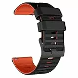 MYSNBKN 24 mm Schnellverschluss Silikon Uhrenarmbänder für Männer Frauen, Ersatzband für Suunto 9/9 Baro/D5/D7/Spartan Sport/Wrist HR/Traverse 24 mm/Smartwatch 2 SW2