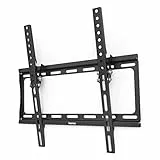 Hama TV Wandhalterung Neigbar (32-75 Zoll TV Halterung für Fernseher bis zu 35 kg, max. VESA 400x400, Neigbare Fernseh Wandhalterung inkl. Fischer-Dübel & Montageanleitung) schwarz