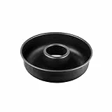 Zenker Frankfurter Kranz Ø 28 cm BLACK METALLIC, runde Kuchenform mit Antihaftbeschichtung, Backform für leckere Kuchen & Torten (Farbe: Schwarz), Menge: 1 Stück