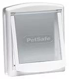 PetSafe Staywell Praktische 2-Wege-Haustiertür, schnelle Installation, einfache Montage, 2-Wege-Verriegelung, Katzenklappe für alle Haustiere, klein, Weiß