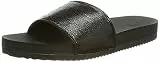flip*flop Pool Metallic Cracked Damen Sandalen, Schwarz (black 0000), 40 EU