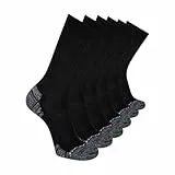 Skechers Herren S110550 Laufshorts, schwarz/weiß, 10-13 (6er Pack)