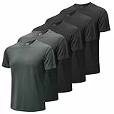 MEETWEE Herren T-Shirt Kurzarm Sommer Sports Tshirts Gym Fitness Männer Schnelltrocknend Atmungsaktiv Trainingsshirt Funktionsshirt Sportshirt