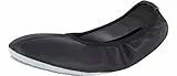 Ladeheid Damen Mädchen Ballet Flat Geschlossene Ballerinas LAAK005 (Schwarz, 24 EU)