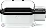 Krups Ovomat Trio Eierkocher, Für bis zu 3 Eier, Inkl. Wasser-Messbecher mit Eierstecher, Eierhalter, Signalton, EG234115, Weiß/Schwarz