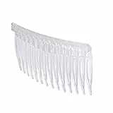 Abaodam 10 Stück Transparente Haarkämme Zum Stecken Aus Kunststoff Mit 14 Zähnen Klassischer Durchsichtiger Steckkamm Für Mädchen Und Frauen Für Alltag Hochzeit Und Brautstyling