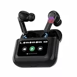 MU LIN Touchscreen Bluetooth Kopfhörer, In Ear Kopfhörer Kabellos Bluetooth 5.4 mit ANC+ENC Noise Cancelling Mic, 48Std Spielzeit Tiefer Bass Earbuds mit 5 EQ-Modi/IPX7 Wasserdicht Ohrhörer, USB-C