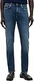 Tommy Hilfiger Herren Jeans Hose Bleecker Slim Fit mit Stretch, Blau (Mid Blue), 33W/32L