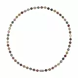 Power Ionics Perlen Bunt Choker Kette Damen - Boho Kette Mit Magnetverschluss, Handmade Aus Natürlichem Tourmaline - Exquisite Halskette Für Jeden Anlass, passend für 50cm Größe, elastisch