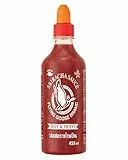 FLYING GOOSE Sriracha Chilisauce, scharf & süß, orange Kappe, scharfe Würzsauce aus Thailand, 1 x 455 ml